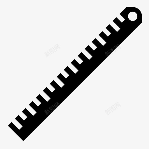 尺子文具122填充svg_新图网 https://ixintu.com 尺子 文具 填充