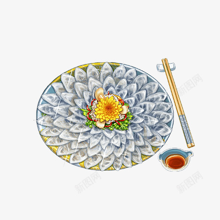 河豚刺身食物图美食png免抠素材_新图网 https://ixintu.com 河豚 刺身 食物 美食