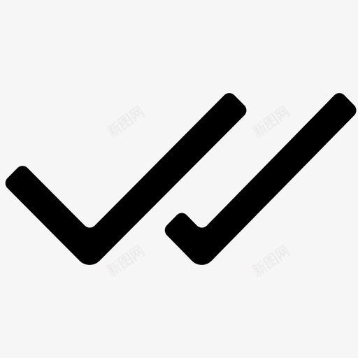 双勾选勾选完成svg_新图网 https://ixintu.com 双勾 勾选 完成 两勾 图标 设置
