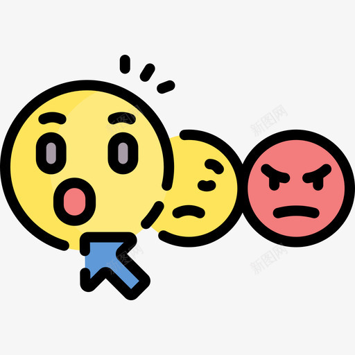 惊讶社交媒体187线性色彩svg_新图网 https://ixintu.com 惊讶 社交 媒体 线性 色彩