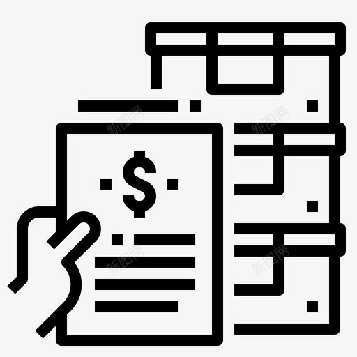 发票物流124直线svg_新图网 https://ixintu.com 发票 物流 直线
