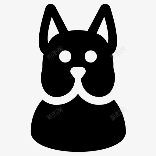 狗法国斗牛犬法国svg_新图网 https://ixintu.com 法国 斗牛 宠物 小狗