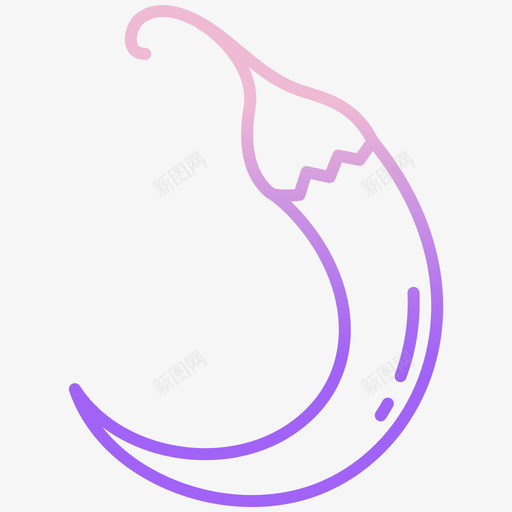 青辣椒素食主义者37轮廓渐变svg_新图网 https://ixintu.com 辣椒 素食 素食主义 主义者 轮廓 渐变