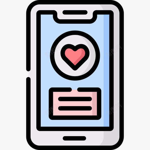 智能手机善良5线性颜色svg_新图网 https://ixintu.com 智能 手机 善良 线性 颜色