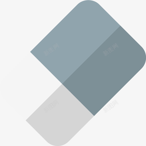 橡皮擦办公用品2扁平svg_新图网 https://ixintu.com 橡皮擦 办公用品 扁平