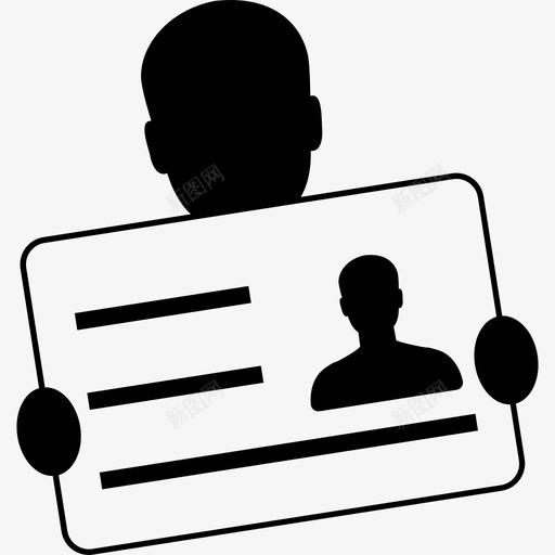 手持身份证照片svg_新图网 https://ixintu.com 手持 身份证 照片
