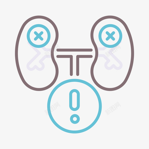 肾脏病毒传播83线状颜色svg_新图网 https://ixintu.com 肾脏 病毒 传播 线状 颜色