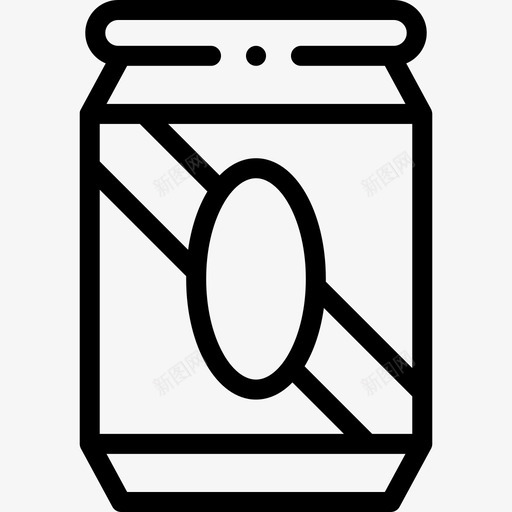 啤酒罐啤酒65线性svg_新图网 https://ixintu.com 啤酒 酒罐 线性