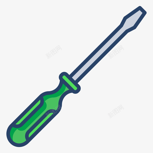 线色木工螺丝刀19svg_新图网 https://ixintu.com 线色 木工 螺丝刀