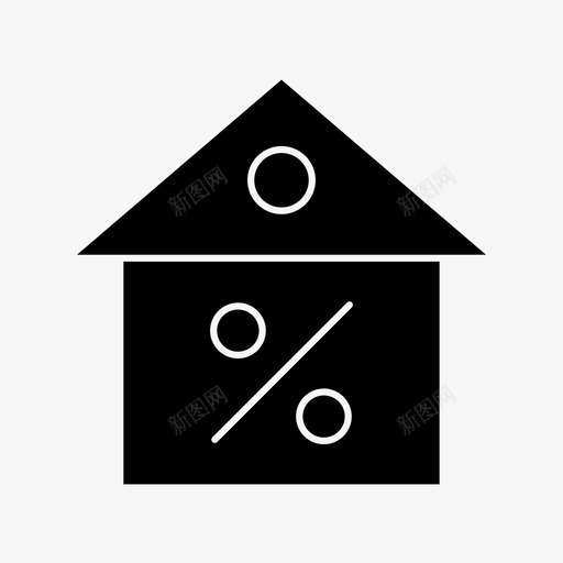 折扣主页标签字形图标svg_新图网 https://ixintu.com 折扣 主页 标签 字形 图标