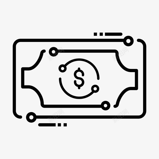 数字现金货币美元svg_新图网 https://ixintu.com 数字 现金 货币 美元 金融