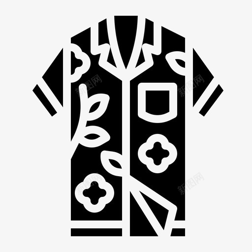 夏威夷衬衫时尚服装svg_新图网 https://ixintu.com 夏威夷 衬衫 时尚 服装 热带 ClossSolid