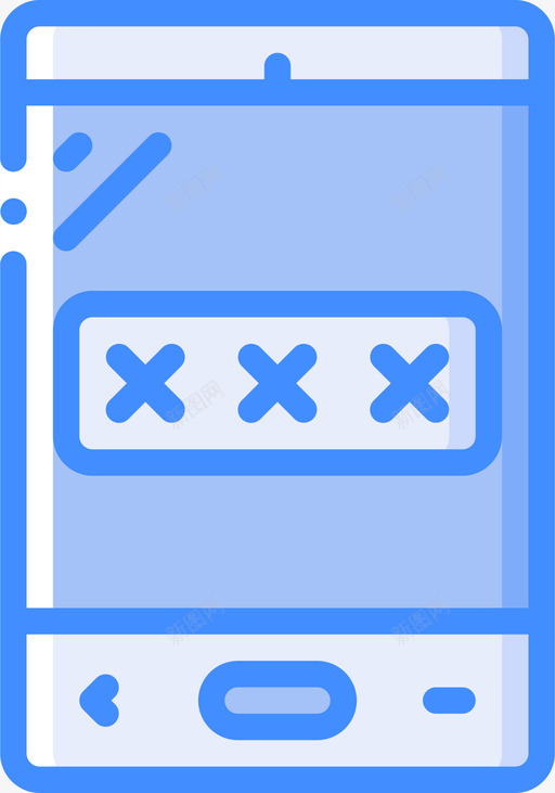 Pin码电话12蓝色svg_新图网 https://ixintu.com Pin 电话 蓝色