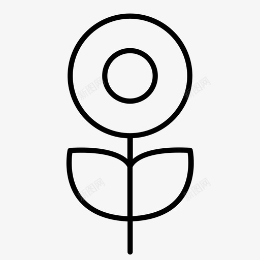 花绿色植物svg_新图网 https://ixintu.com 绿色 植物 郁金香