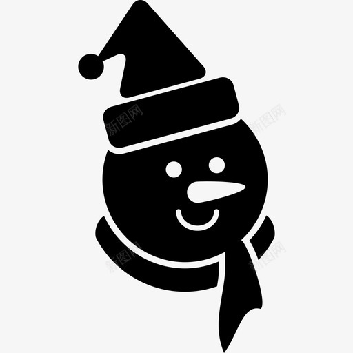 雪人脸圣诞节乐趣svg_新图网 https://ixintu.com 雪人 人脸 圣诞节 乐趣 节日 派对