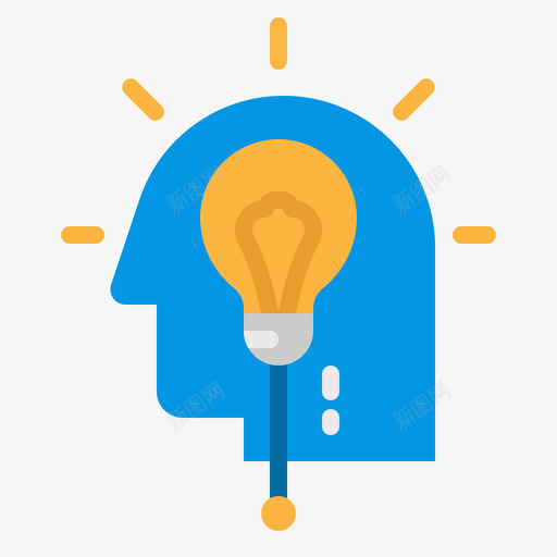 Idea在线学习110扁平svg_新图网 https://ixintu.com Idea 在线学习 扁平