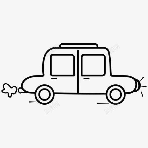 玩具车婴儿车迪基svg_新图网 https://ixintu.com 玩具车 婴儿车 迪基 手绘 儿童车 运输线 图标