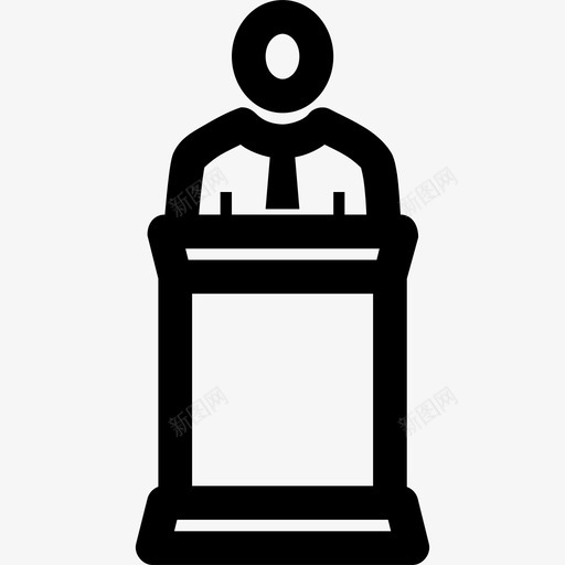 公开演讲会议演讲讲台svg_新图网 https://ixintu.com 会议 公开 演讲 讲台