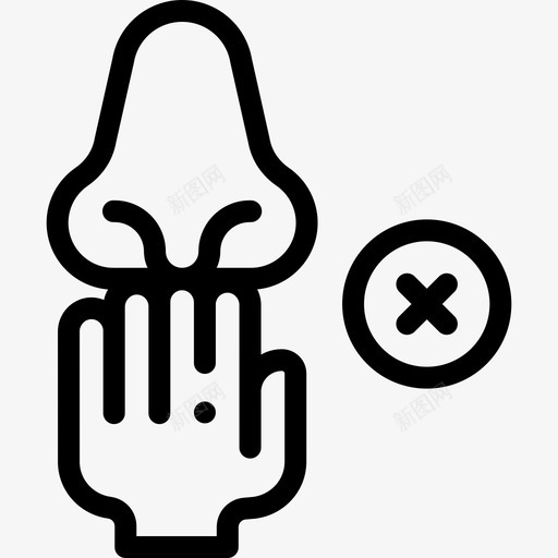请勿触摸冠状病毒预防3线性svg_新图网 https://ixintu.com 请勿 触摸 冠状 病毒 预防 线性