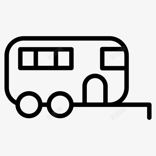 商队野营拖车svg_新图网 https://ixintu.com 野营 商队 拖车 运输 旅行 字形