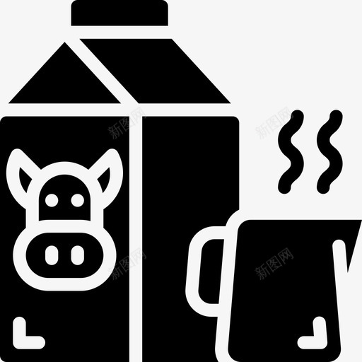 牛奶咖啡师1加满svg_新图网 https://ixintu.com 牛奶 咖啡 加满