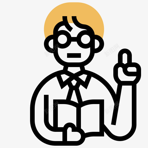 老师教育391黄影svg_新图网 https://ixintu.com 老师 教育 黄影