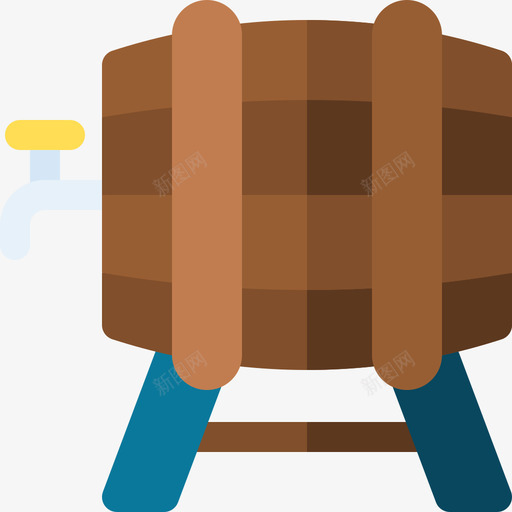 啤酒桶啤酒69平淡svg_新图网 https://ixintu.com 啤酒 酒桶 平淡