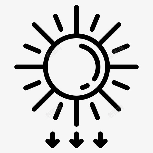 太阳自然灾害43线性svg_新图网 https://ixintu.com 太阳 自然灾害 线性