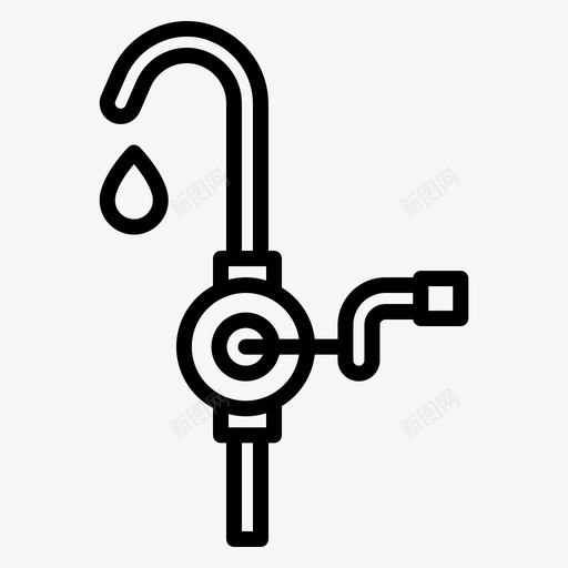 手动泵石油工业17线性svg_新图网 https://ixintu.com 手动 石油工业 线性