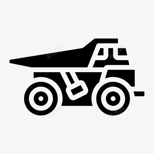 自卸卡车建筑车辆svg_新图网 https://ixintu.com 自卸 卡车 建筑 车辆 运输 实体 实体图 图标