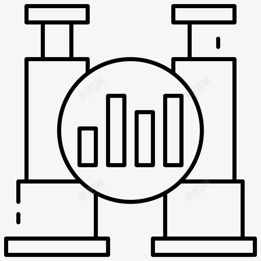 市场预测业务图表svg_新图网 https://ixintu.com 市场预测 业务 图表 tanahcon 黑白