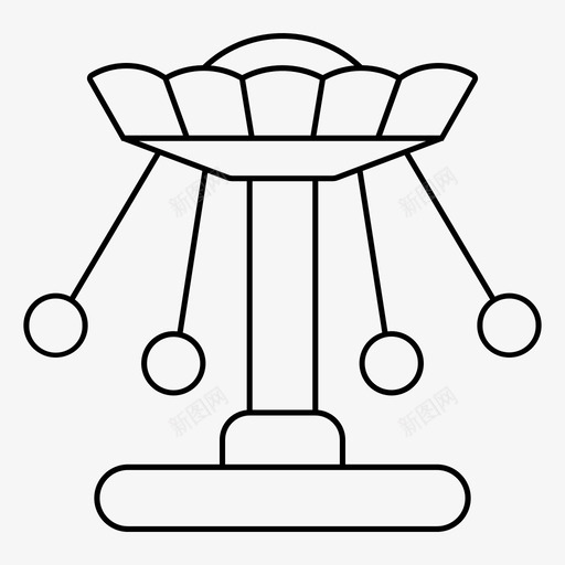 秋千儿童公园svg_新图网 https://ixintu.com 儿童 秋千 公园 操场 假日