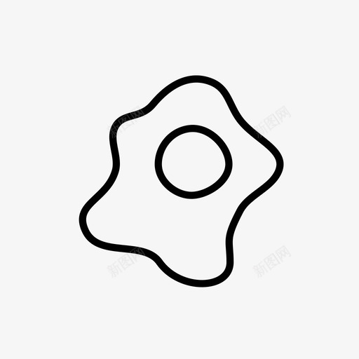 煎蛋早餐炒蛋svg_新图网 https://ixintu.com 煎蛋 早餐 炒蛋 煎面 朝上