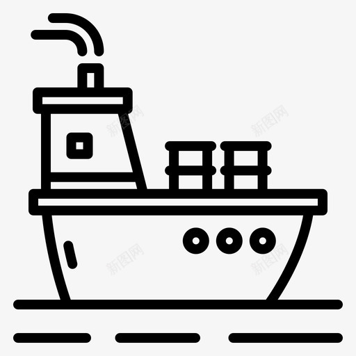 油轮石油工业17线性svg_新图网 https://ixintu.com 油轮 石油工业 线性