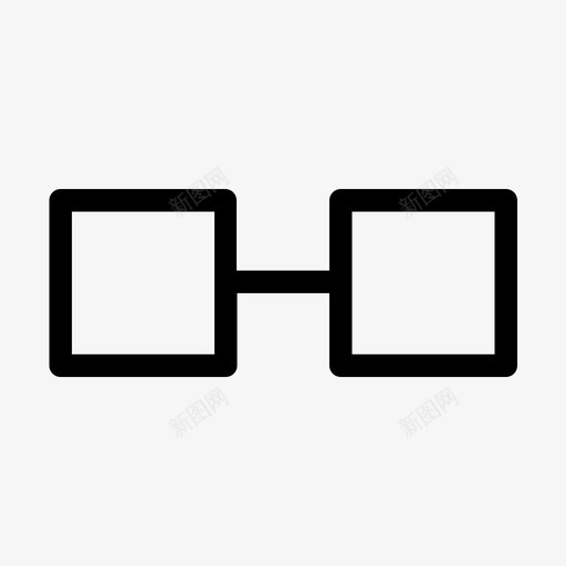 眼镜镜线svg_新图网 https://ixintu.com 眼镜 镜线