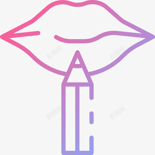 唇部化妆品4渐变色svg_新图网 https://ixintu.com 唇部 化妆品 渐变 变色