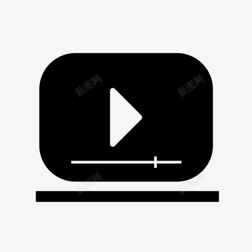 多媒体营销在线svg_新图网 https://ixintu.com 多媒体 营销 在线 促销 视频 字形 图标