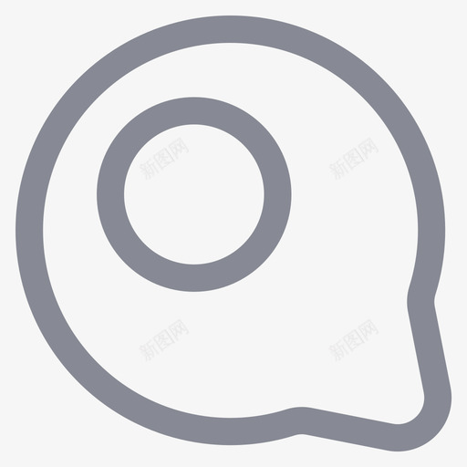 荷包蛋svg_新图网 https://ixintu.com 荷包蛋 线性