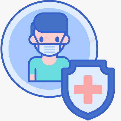 疾病预防疫苗和疫苗接种2线颜色svg_新图网 https://ixintu.com 疫苗 疾病预防 接种 颜色