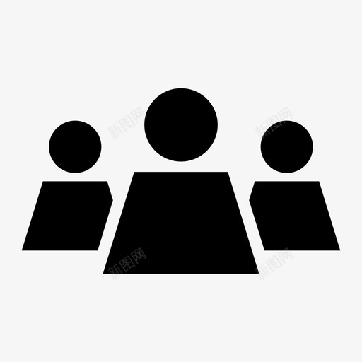 人物圈组svg_新图网 https://ixintu.com 社交 人物 媒体 ui 图标 图示