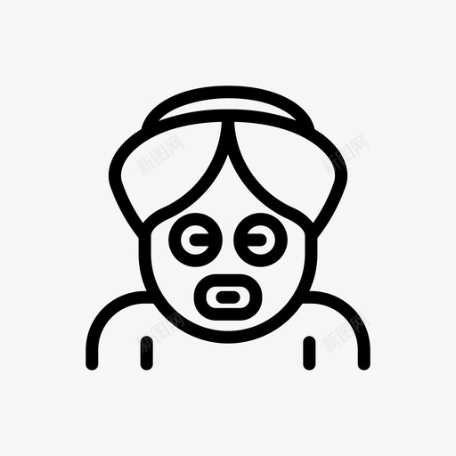 面膜桑拿55线性svg_新图网 https://ixintu.com 面膜 桑拿 线性