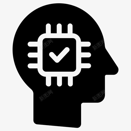 人工智能脑技术芯片svg_新图网 https://ixintu.com 人工智能 技术 芯片 机器人