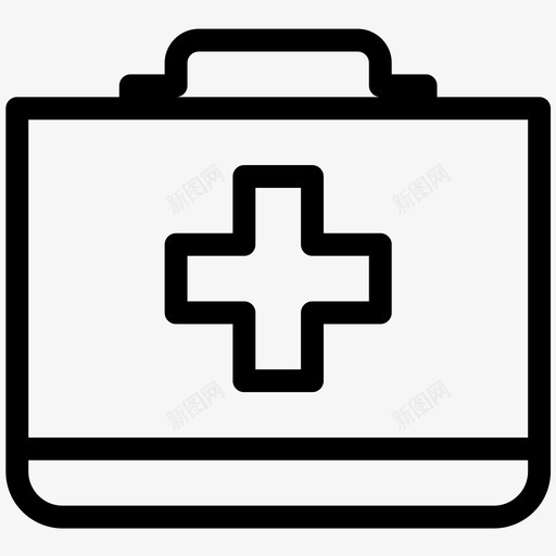 医生包急救包手袋svg_新图网 https://ixintu.com 医生 急救包 手袋 医疗保健 简单 网络 图标