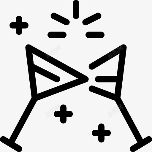 碰杯生日庆祝svg_新图网 https://ixintu.com 生日 聚会 碰杯 庆祝 喝酒 提纲