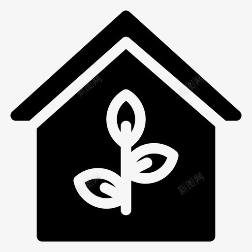 房屋植物建筑家庭svg_新图网 https://ixintu.com 房屋 植物 建筑 家庭 智能家居 智能 字形