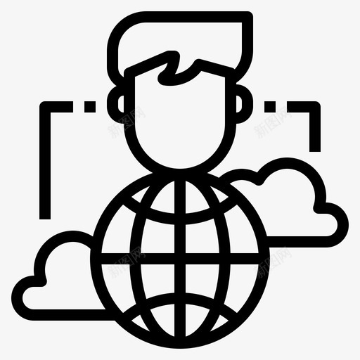 管理云计算57线性svg_新图网 https://ixintu.com 管理 云计算 线性