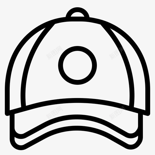 帽子棒球服装svg_新图网 https://ixintu.com 帽子 棒球 服装 时装 布料 轮廓