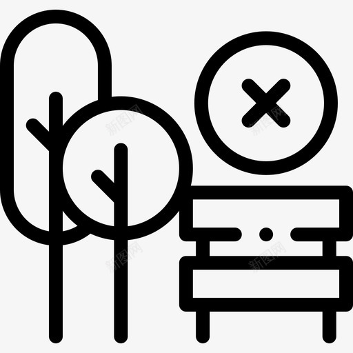 公园冠状病毒预防3线性svg_新图网 https://ixintu.com 公园 冠状 病毒 预防 线性