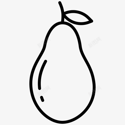 鳄梨素食主义者38轮廓svg_新图网 https://ixintu.com 鳄梨 素食 素食主义 主义者 轮廓