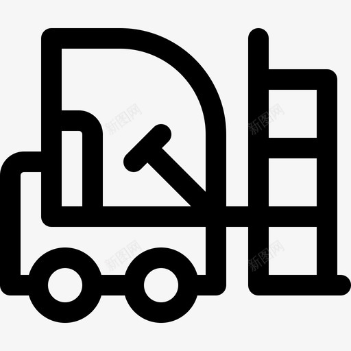 叉车批量生产38线性svg_新图网 https://ixintu.com 叉车 批量生产 线性